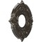 Ekena Millwork Attica PVC Ceiling Medallion (Canopies up to 4 1/8"), 10"OD x 3 1/2"ID x 3/4"P, Metallic Charcoal CMP10ATCCH - alternate 3